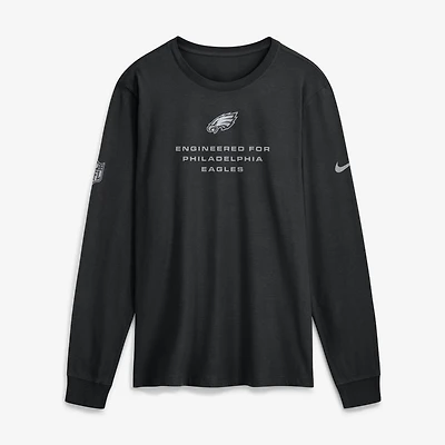 Men's Nike Midnight Green Philadelphia Eagles Sideline Bold Arch Star Dri-FIT Long Sleeve T-Shirt