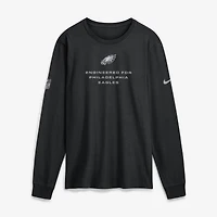 Men's Nike Midnight Green Philadelphia Eagles Sideline Bold Arch Star Dri-FIT Long Sleeve T-Shirt