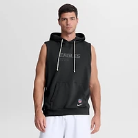 Men's Nike Black Philadelphia Eagles Sideline Standard Issue Dri-FIT Sleeveless Hoodie
