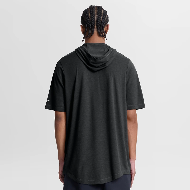 T-shirt à capuche Nike noir Philadelphia Eagles pour homme