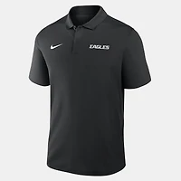 Polo Nike Dri-FIT noir Philadelphia Eagles pour homme, logo Victory, en tissu Dri-FIT.
