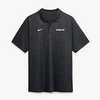 Polo Nike Dri-FIT noir Philadelphia Eagles pour homme, logo Victory, en tissu Dri-FIT.