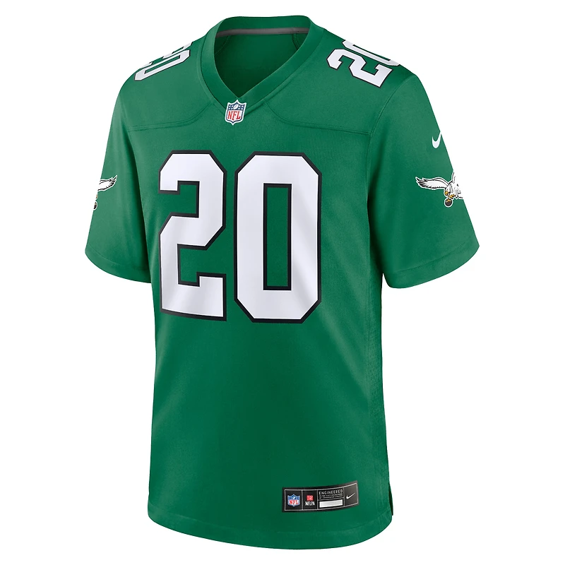 Maillot de match l'équipe Nike Brian Dawkins pour hommes, vert nuit, des Eagles Philadelphie