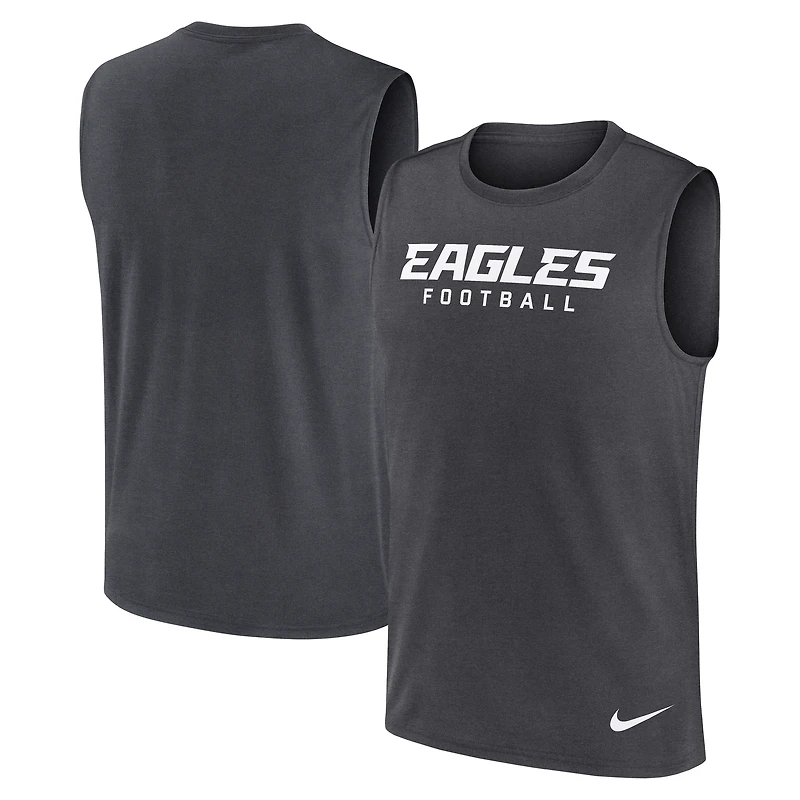Débardeur Nike Performance Primetime Legend pour homme, couleur charbon, Philadelphia Eagles