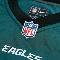 Maillot Nike Charley Hughlett pour homme, vert nuit, équipe des Philadelphia Eagles