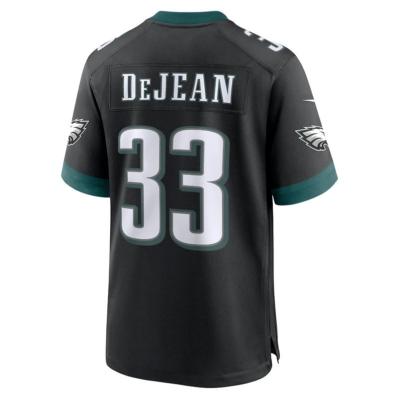 Men's Nike Cooper DeJean Black Philadelphia Eagles Alternate Player Game Jersey