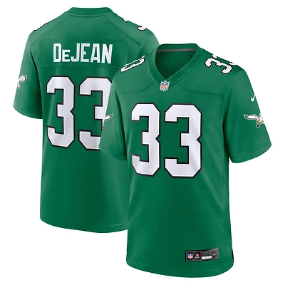 Maillot de match alternatif Nike Cooper DeJean Kelly vert Philadelphia Eagles pour homme