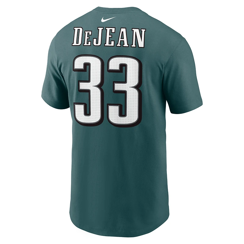Men's Nike Cooper DeJean Midnight Green Philadelphia Eagles Player Name & Number T-Shirt