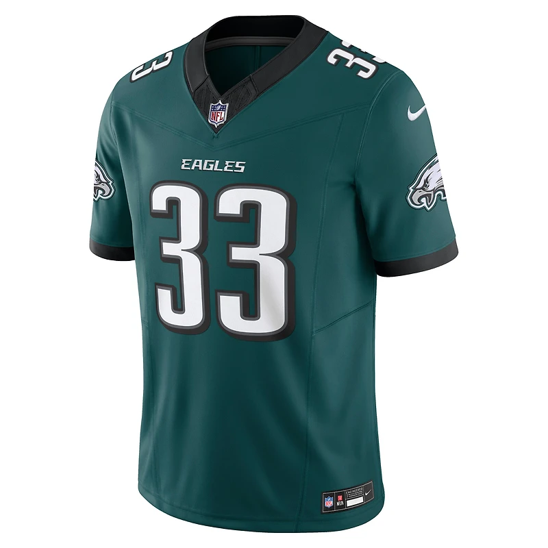 Maillot Nike Cooper DeJean vert nuit pour homme des Philadelphia Eagles Team Vapor F.U.S.E. Limited