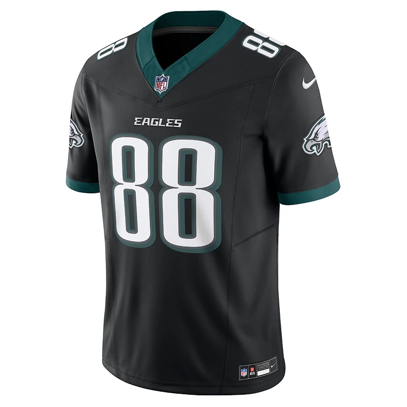 Nike Dallas Goedert pour homme Noir Philadelphia Eagles Alternate Vapor F.U.S.E. Maillot limité