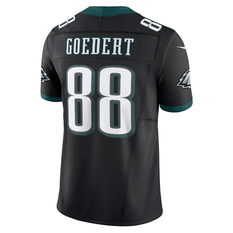Nike Dallas Goedert pour homme Noir Philadelphia Eagles Alternate Vapor F.U.S.E. Maillot limité