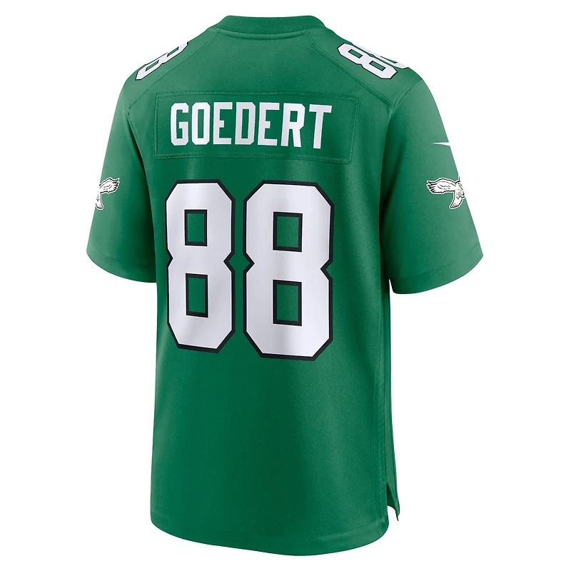 Maillot de joueur jeu alternatif Nike Dallas Goedert Kelly Green Philadelphia Eagles pour homme