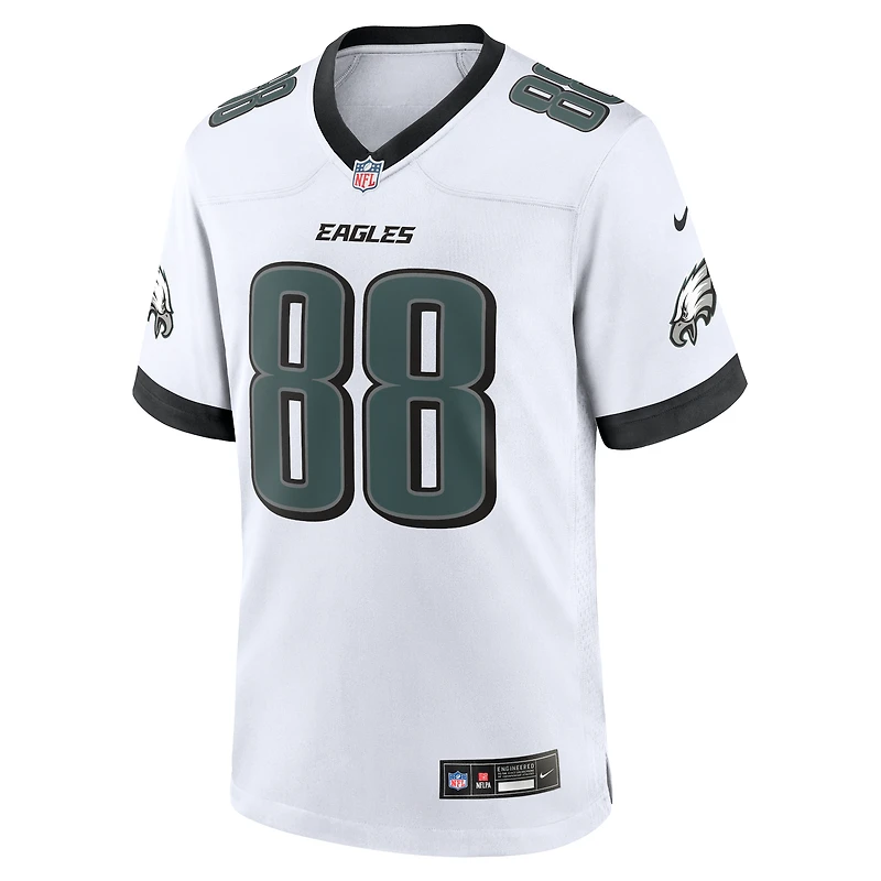 Maillot de match Nike Dallas Goedert blanc Philadelphia Eagles pour homme