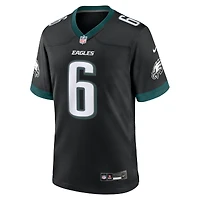 Maillot de match alternatif Nike DeVonta Smith pour hommes, noir, Philadelphia Eagles