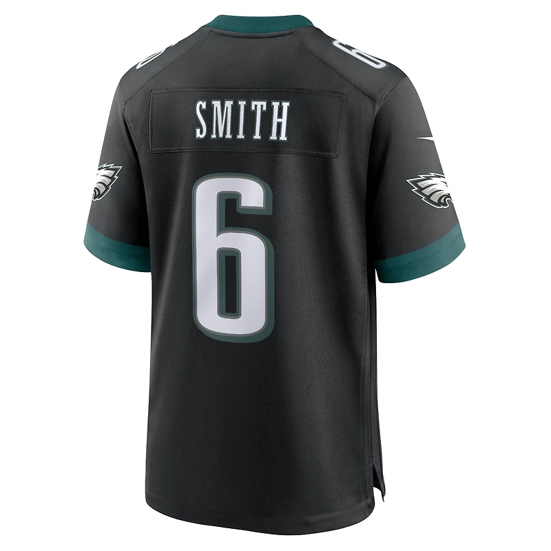 Maillot de match alternatif Nike DeVonta Smith pour hommes, noir, Philadelphia Eagles