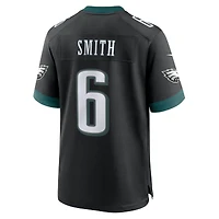 Maillot de match alternatif Nike DeVonta Smith pour hommes, noir, Philadelphia Eagles