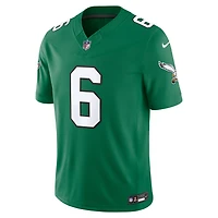 Men's Nike DeVonta Smith Midnight Green Philadelphia Eagles Vapor F.U.S.E. Stitched Limited Jersey
