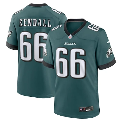 Men's Nike Drew Kendall Midnight Green Philadelphia Eagles Team Game Jersey