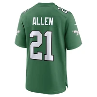 Maillot Nike Eric Allen Kelly vert pour homme, joueur retraité des Philadelphia Eagles, match alternatif