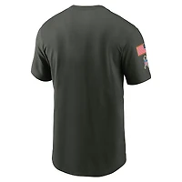 T-shirt Nike vert forêt Philadelphia Eagles 2025 Salute to Service Sideline Edge Dri-FIT pour homme