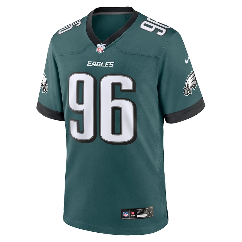 Men's Nike Gabe Hall Midnight Green Philadelphia Eagles Team Game Jersey