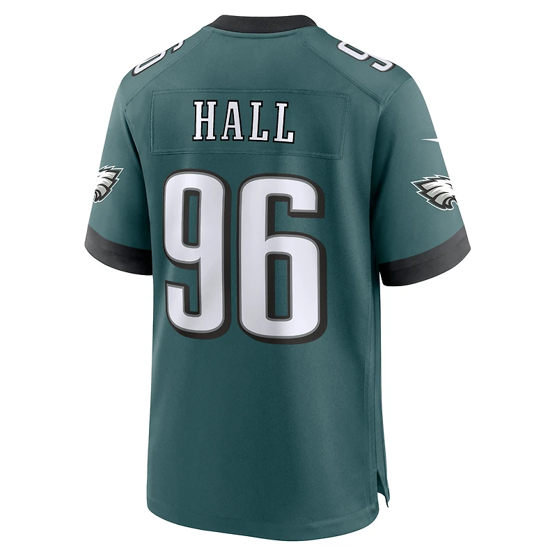 Men's Nike Gabe Hall Midnight Green Philadelphia Eagles Team Game Jersey