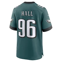 Men's Nike Gabe Hall Midnight Green Philadelphia Eagles Team Game Jersey