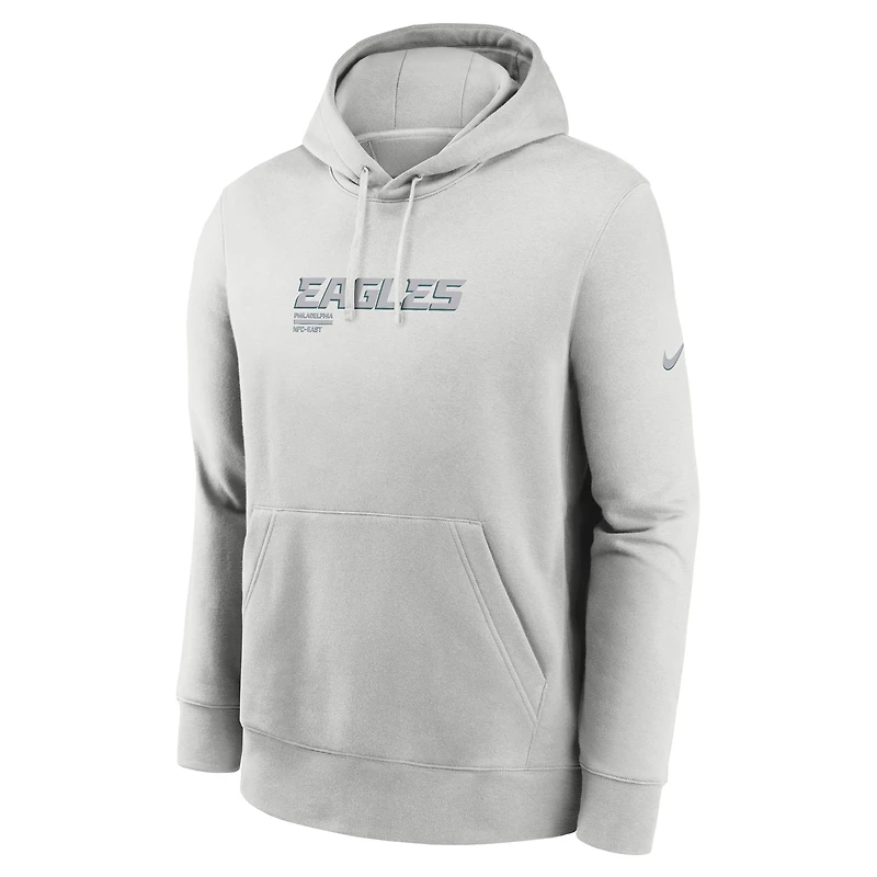 Men's Nike Gray Philadelphia Eagles Edge Pack French Terry Club Pullover Hoodie