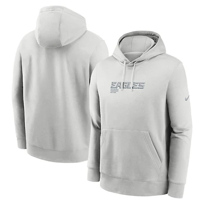Sweat à capuche Nike gris Philadelphia Eagles Edge Pack French Terry Club pour homme
