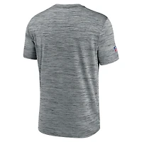 Men's Nike Gray Philadelphia Eagles Sideline Velocity Throwback Logo Dri-FIT T-Shirt