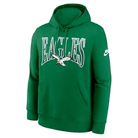 Sweat à capuche en molleton Nike vert Philadelphia Eagles Full Blitz Club pour homme