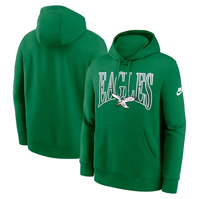Sweat à capuche en molleton Nike vert Philadelphia Eagles Full Blitz Club pour homme