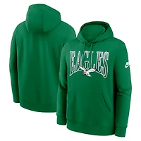 Sweat à capuche en molleton Nike vert Philadelphia Eagles Full Blitz Club pour homme
