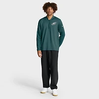 Men's Nike Green Philadelphia Eagles Sideline Dri-FIT Half-Zip Pullover