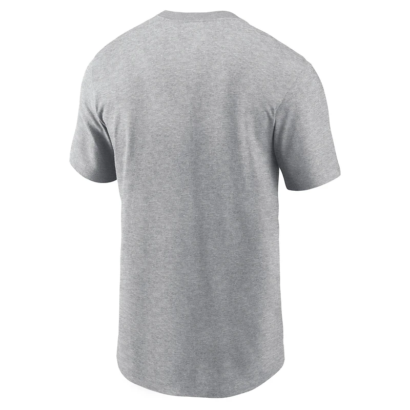 Men's Nike  Heather Gray Philadelphia Eagles 2024 NFC Champions Locker Room Trophy Collection T-Shirt
