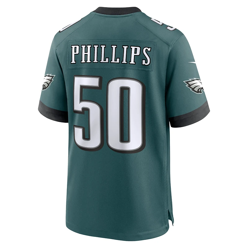 Men's Nike Jaelan Phillips Midnight Green Philadelphia Eagles Team  Game Jersey