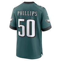 Men's Nike Jaelan Phillips Midnight Green Philadelphia Eagles Team  Game Jersey