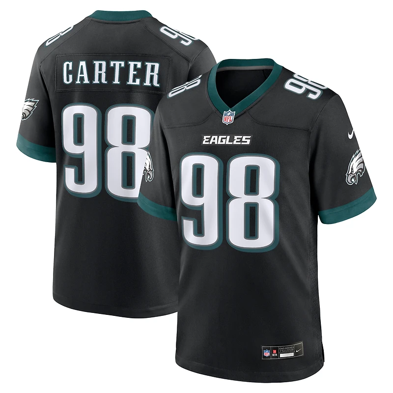Men's Nike Jalen Carter Kelly Green Philadelphia Eagles Alternate Game Jersey