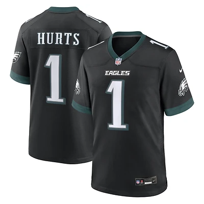 Men's Nike Jalen Hurts  Black Philadelphia Eagles Alternate Game Jersey