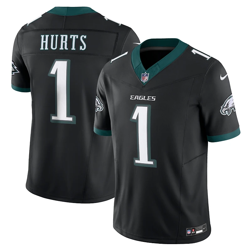 Nike Jalen Hurts pour homme Noir Philadelphia Eagles Alternate Vapor F.U.S.E. Maillot limité