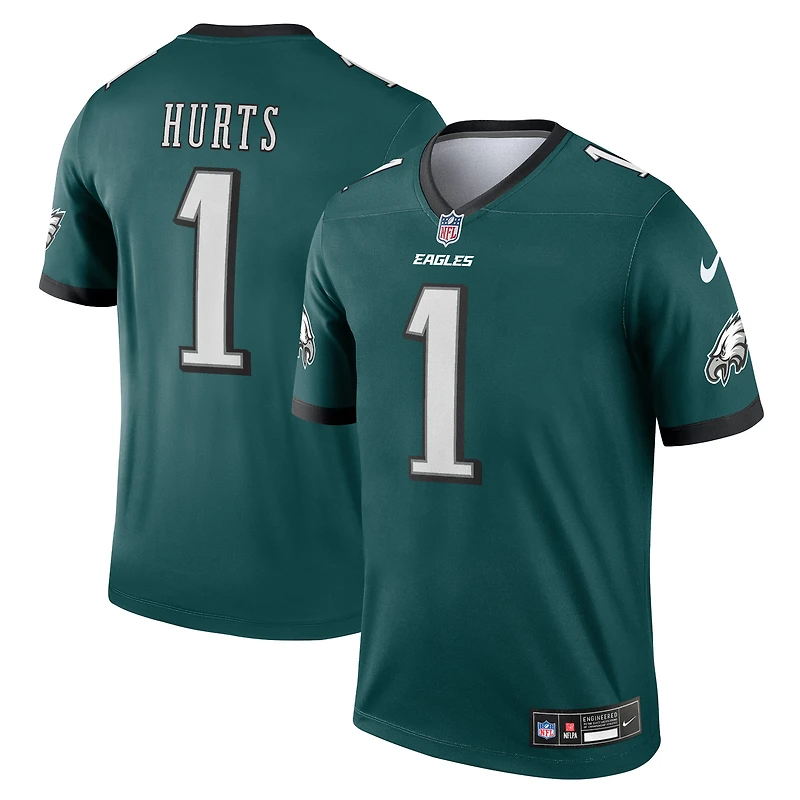 Haut Nike Jalen Hurts Kelly Green pour homme, joueur légendaire des Philadelphia Eagles