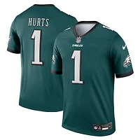 Haut Nike Jalen Hurts Kelly Green pour homme, joueur légendaire des Philadelphia Eagles