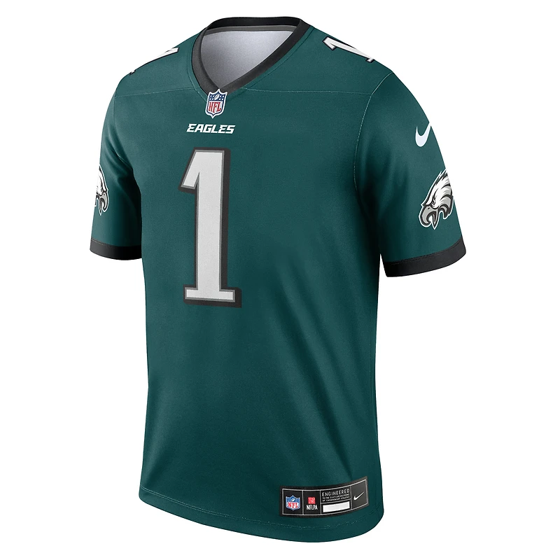 Haut Nike Jalen Hurts Kelly Green pour homme, joueur légendaire des Philadelphia Eagles