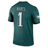 Haut Nike Jalen Hurts Kelly Green pour homme, joueur légendaire des Philadelphia Eagles