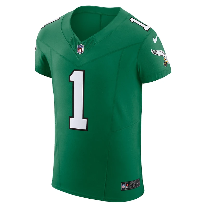 Nike Jalen Hurts Kelly Green pour hommes Philadelphia Eagles 2nd Alternate Vapor F.U.S.E. Maillot Élite