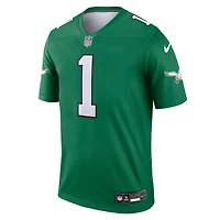 Men's Nike Jalen Hurts Kelly Green Philadelphia Eagles Legend Player Performance Top