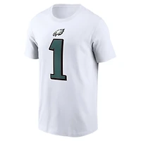 Men's Nike Jalen Hurts  White Philadelphia Eagles Player Name & Number T-Shirt
