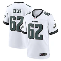 Maillot de match blanc Nike Jason Kelce des Eagles Philadelphie pour homme