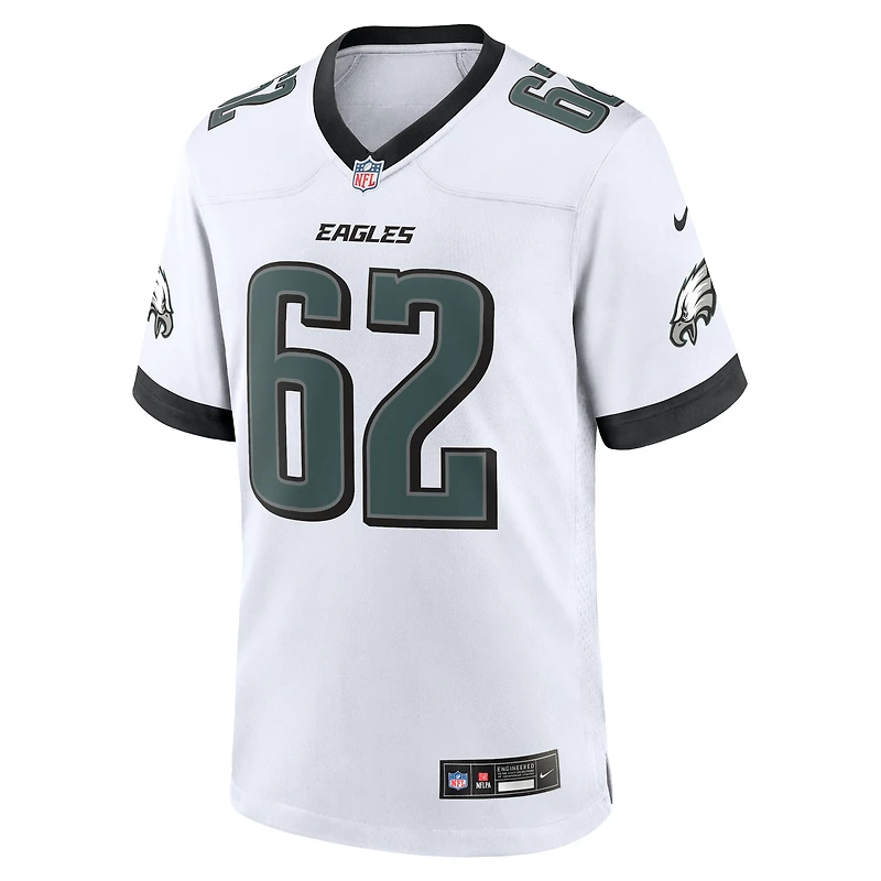 Maillot de match blanc Nike Jason Kelce des Eagles Philadelphie pour homme