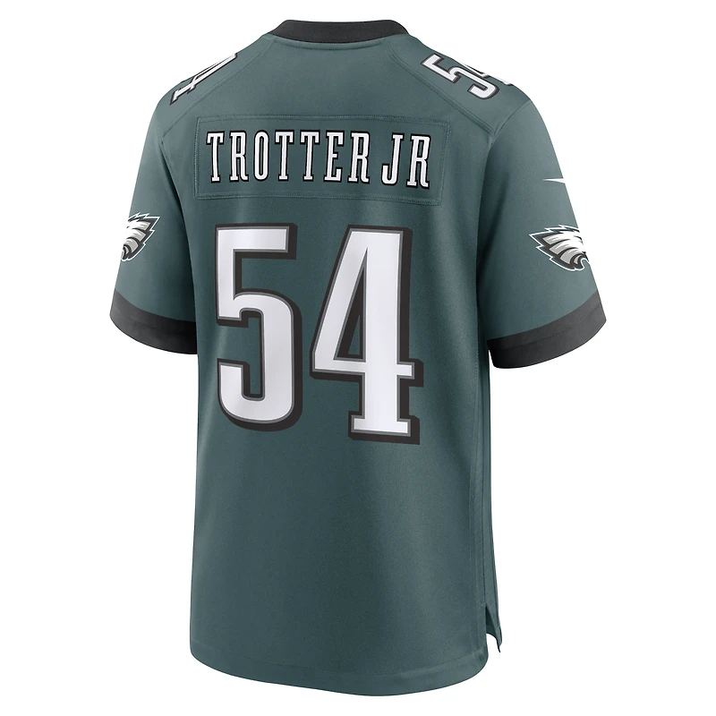 Men's Nike Jeremiah Trotter Jr. Midnight Green Philadelphia Eagles Team Game Jersey
